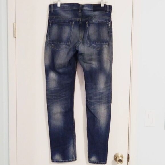 Cotton On Straight Leg Button Fly Distressed Jeans - Picture 2 of 6
